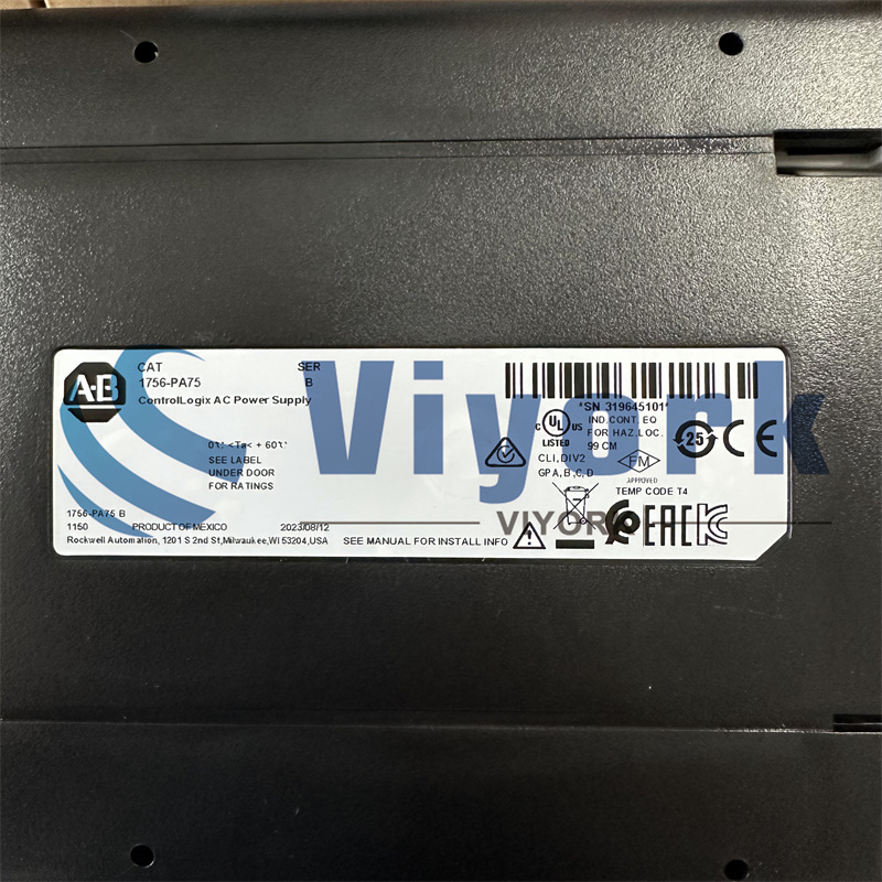 ALLEN BRADLEY 1756-PA75 POWER SUPPLY CONTROLLOGIX NEW