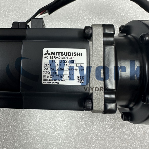 Mitsubishi HC-KFS23BG1 AC SERVO MOTOR WITH GEAR RATIO 1-12 NEW