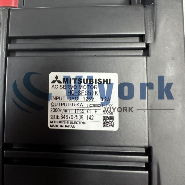 Mitsubishi HC-SFS52K AC SERVO MOTOR 3000RPM NEW