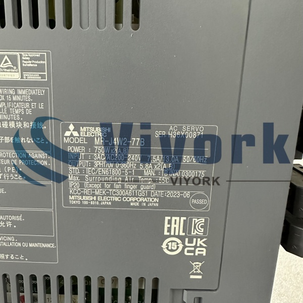Mitsubishi MR-J4W2-77B SERVO AMPLIFIER NEW
