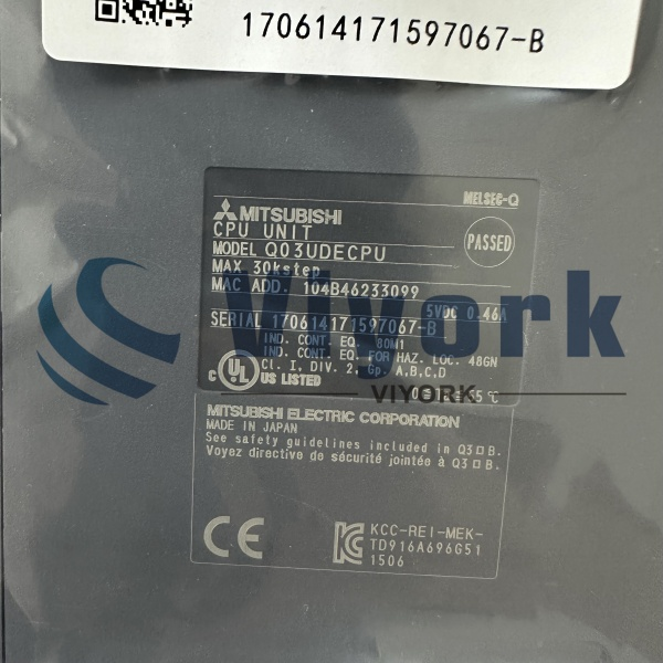 Mitsubishi Q03UDECPU PROGRAMMABLE CONTROLLER MODULE NEW