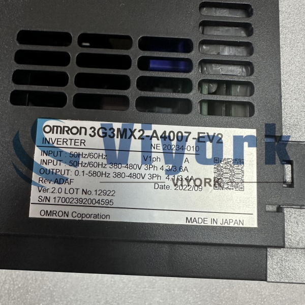 Omron 3G3MX2-A4007-EV2 INVERTER NEW